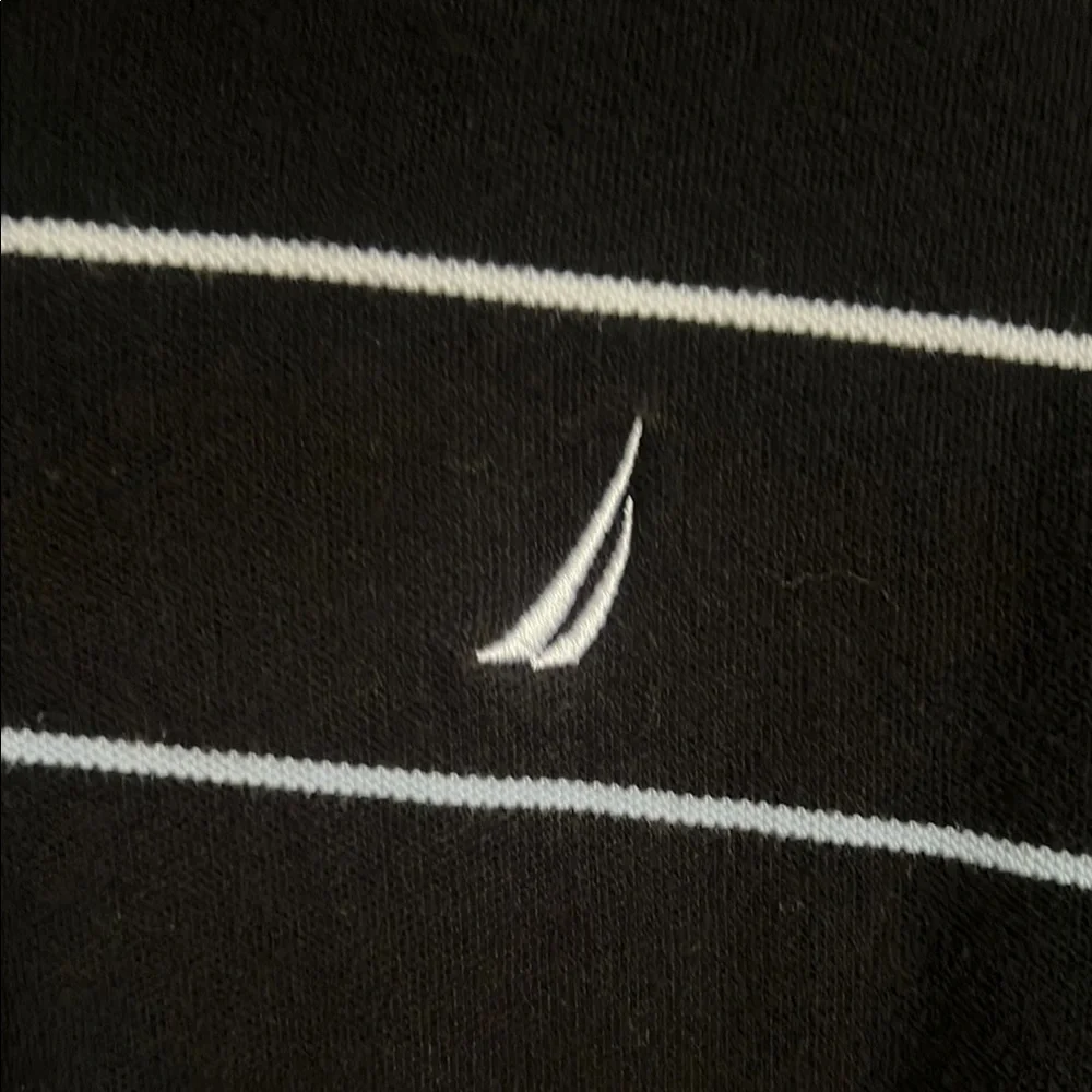 Nautica Black and White Deck Shirt - Picture 3 of 4